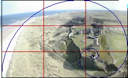Bamburgh Castle, Rule of Thirds, the Golden Ratio and the Golden Spiral